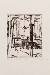 intaglio print on paper by Jane Joseph