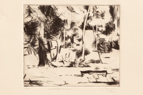 intaglio print on paper by Jane Joseph