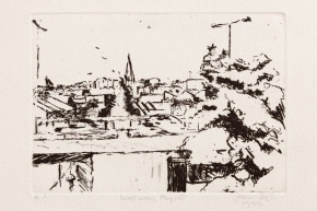 intaglio print on paper by Jane Joseph